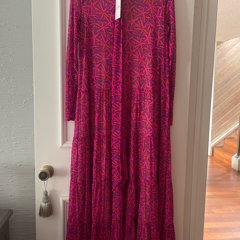 Lilly Pulitzer Pink and Purple Maxi Dress